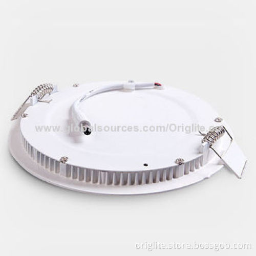 6W LED Panel Light, 85-245V AC/Ultra-thin/Samsung Chip/SMD2835, 85lm/W/Round Shape/12mm Thickness